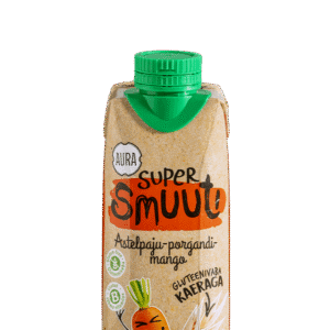 Astelpaju-porgandi-mango supersmuuti kaeraga