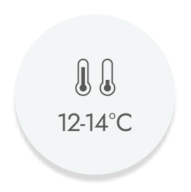 Serveerida temperatuuril 12-14 kraadi