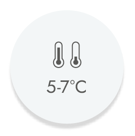 Serveerida temperatuuril 5-7 kraadi