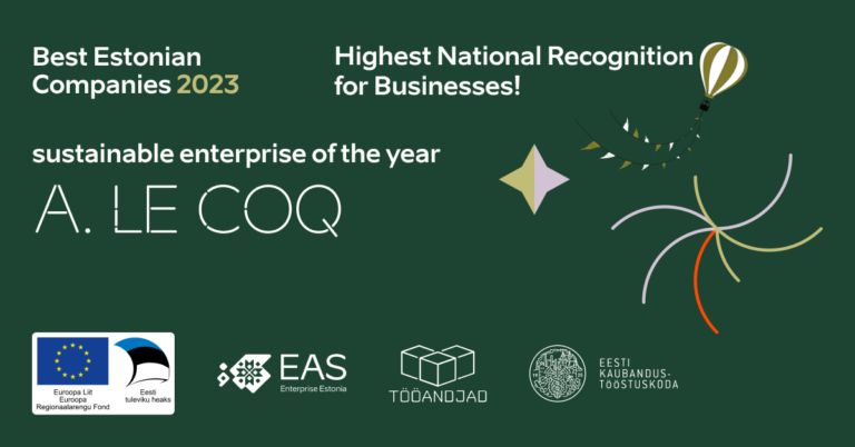 A. Le Coq is the sustainable company of the year 2023