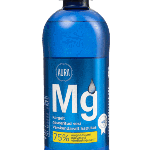 Aura kergelt gaseeritud vesi lisatud magneesiumiga