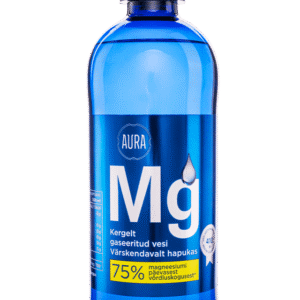 Aura kergelt gaseeritud vesi lisatud magneesiumiga