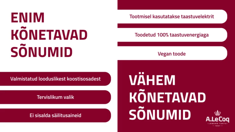 A. Le Coqi uuring kinnitab tootearenduse seniseid trende ja pingutusi