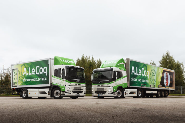 A. Le Coq Expands Electric Fleet with Two New Volvo Trucks, Paving the Way for Greener Logistics