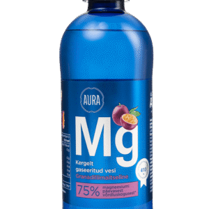 Aura kergelt gaseeritud granadillimaitseline vesi lisatud magneesiumiga