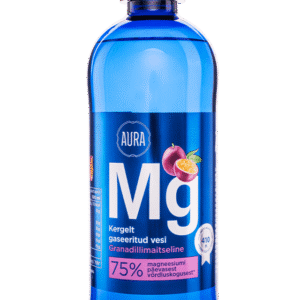 Aura lightly carbonated, passion fruit - flavoured water with added magnesium